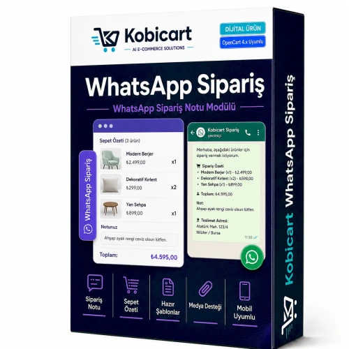Kobicart WhatsApp Sipariş