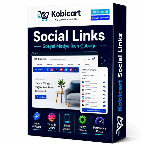 Kobicart Sosyal Medya Linkleri
