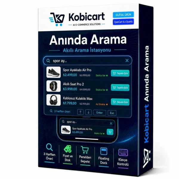 Kobicart Anında Arama