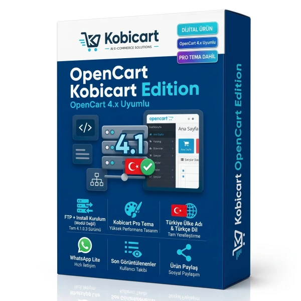 OpenCart Kobicart Edition – Türkçe Kurulum Paketi