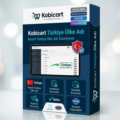 Kobicart Türkiye Ülke Adı (Ücretsiz)